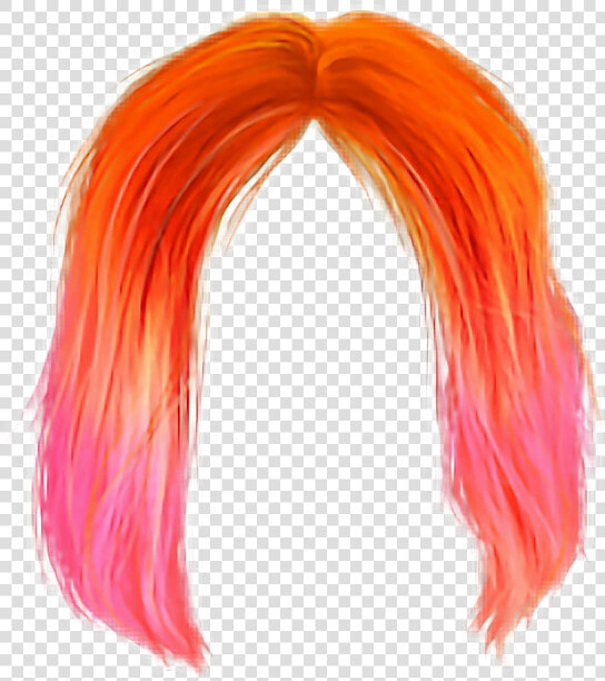 Wig Transparent Orange   Png Download   Transparent Background Orange Wig Png  Png DownloadTransparent PNG