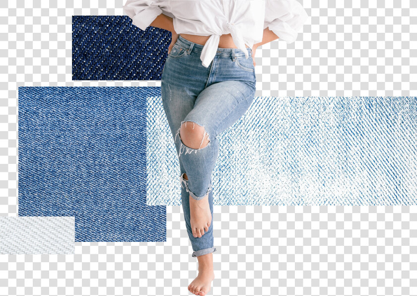 Woman Wearing Plus Size Vintage Jeans   Pocket  HD Png DownloadTransparent PNG