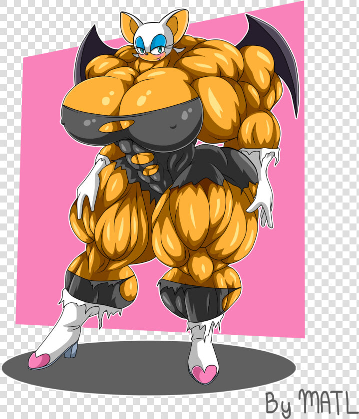 Rouge The Bat   Muscle Rouge The Bat  HD Png DownloadTransparent PNG