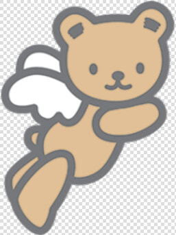  bear  cute  kawaii  love  wings  angel  cherub  aesthetic   Cartoon  HD Png DownloadTransparent PNG