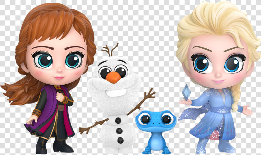 Elsa  Anna  Olaf  amp  Salamander Cosbaby   Frozen 2 Salamander Toy  HD Png DownloadTransparent PNG