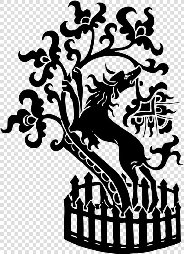 Onlinelabels Clip Art   Medieval Black Dog  HD Png DownloadTransparent PNG