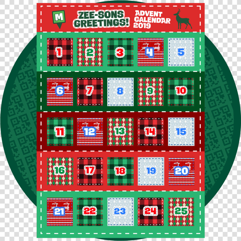 Christmas Countdown Calendar 2019  HD Png DownloadTransparent PNG