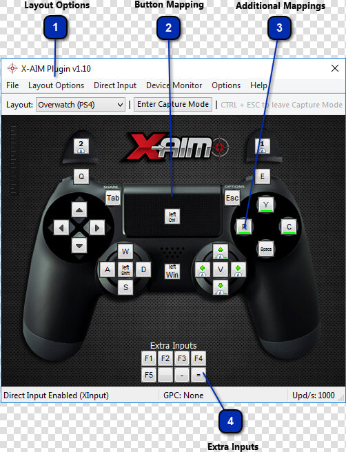 Layout Configuration   Ps4 Button On Keyboard  HD Png DownloadTransparent PNG