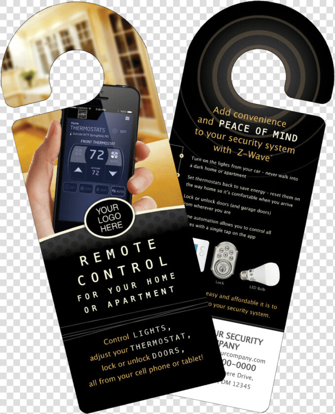 Door Hangers   Png Download   Home Security Door Hanger  Transparent PngTransparent PNG