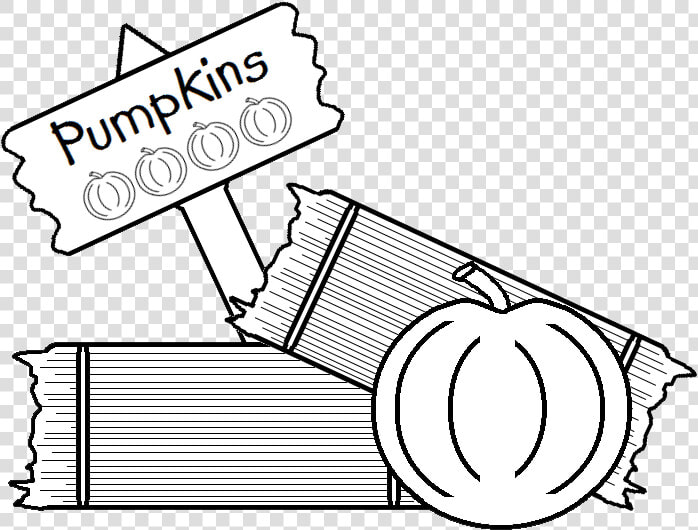 Pumpkin Patch Sign Clipart Black And White Clip Free   Cartoon  HD Png DownloadTransparent PNG