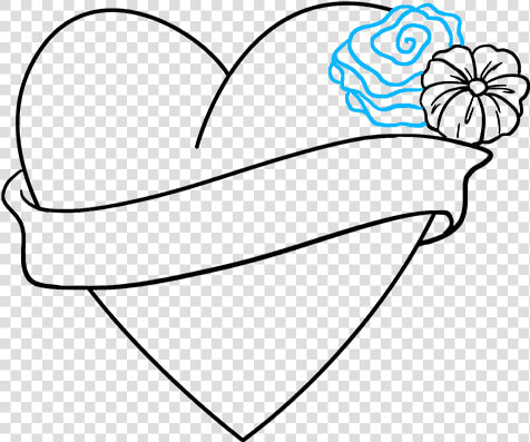 Love Drawing Easy And How To Draw An   Love Heart Easy Drawings  HD Png DownloadTransparent PNG