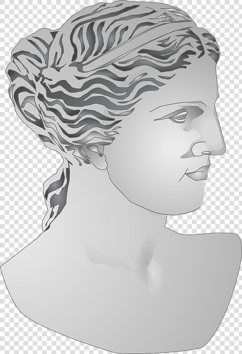 Bust  Roman  Statue  Woman  Sculpture  Marble Bust   Goddess Of Venus Profile  HD Png DownloadTransparent PNG