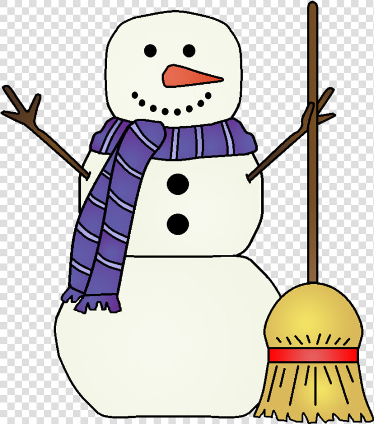 Cute Snowman With Hat Clipart   Snowman Clipart  HD Png DownloadTransparent PNG