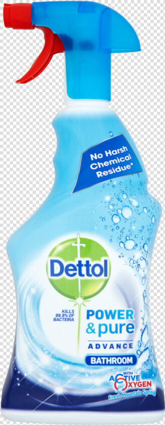 Dettol Power  amp  Pure Advance Bathroom Spray   Dettol Power And Pure  HD Png DownloadTransparent PNG