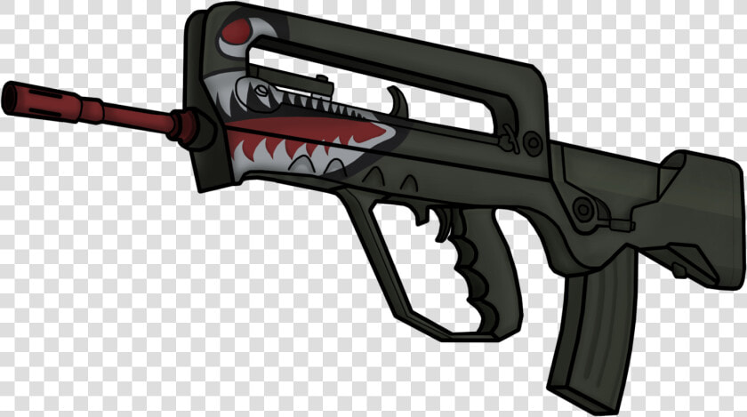 Global Offensive Weapon Gun Firearm Assault Rifle Trigger   Famas Spitfire  HD Png DownloadTransparent PNG