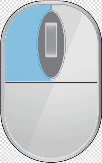 A Computer Mouse With The Left Mouse Button Highlighted   Mouse  HD Png DownloadTransparent PNG