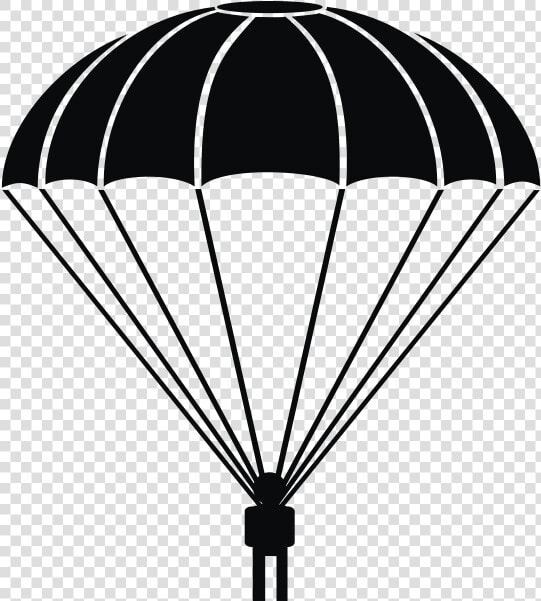 Parachute Rubber Stamp   Parachute Black And White Png  Transparent PngTransparent PNG