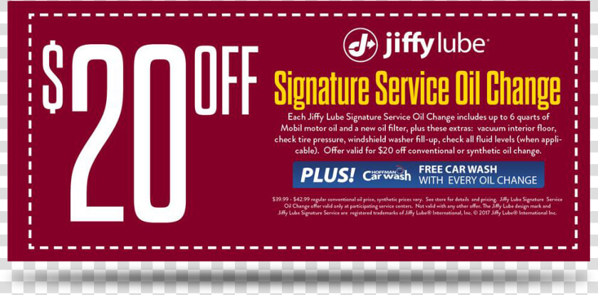 20  Off Oil Change Coupon   Jiffy Lube Coupon  20 Off 2019  HD Png DownloadTransparent PNG