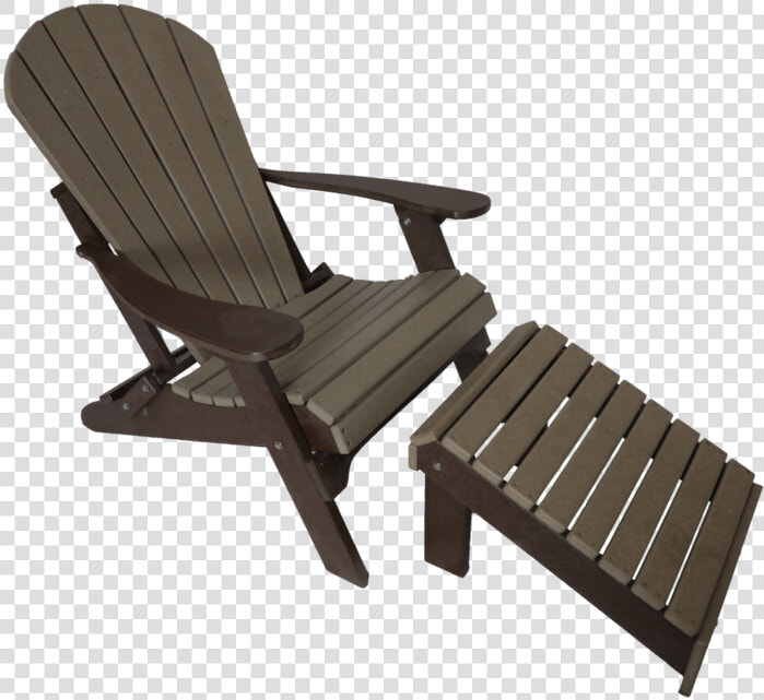 Fan Back Adirondack W  Fixed Ottoman   Sunlounger  HD Png DownloadTransparent PNG