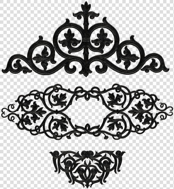 Decorative  Decoration  Design  Wrought Iron  Elements   Motifs Clipart  HD Png DownloadTransparent PNG