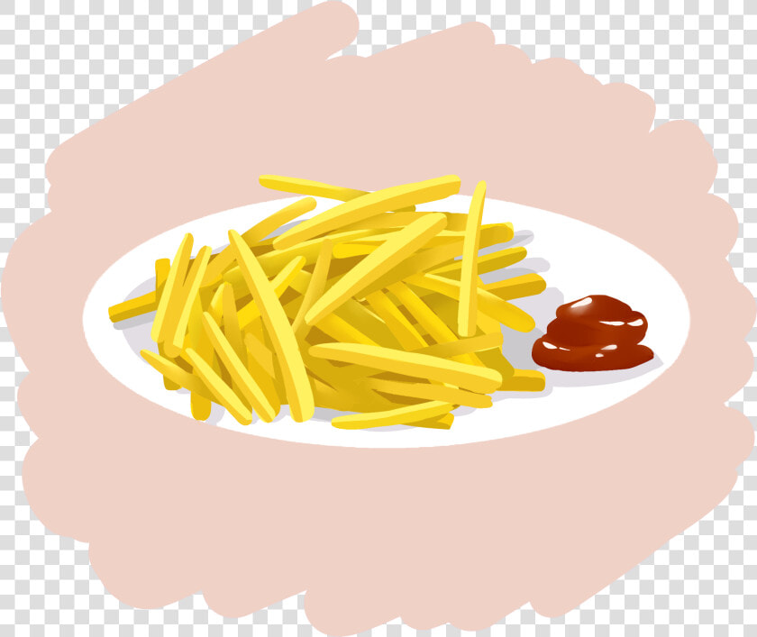 French Fries Frenchfries Potatoes Potato Png And Psd   French Fries On Plate Cartoon  Transparent PngTransparent PNG