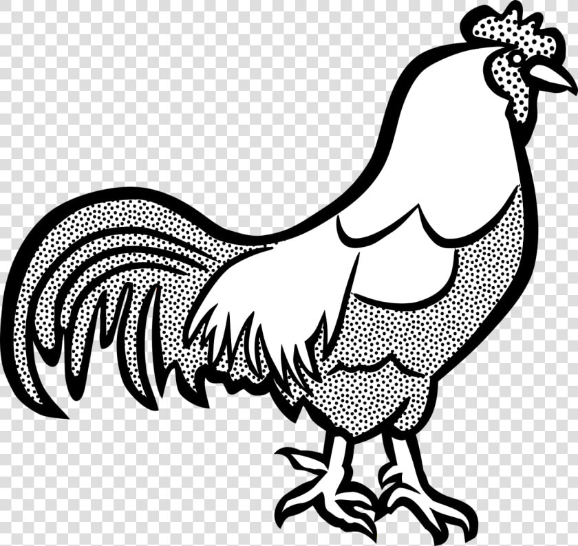 Clip Art Of Cock Black And White  HD Png DownloadTransparent PNG