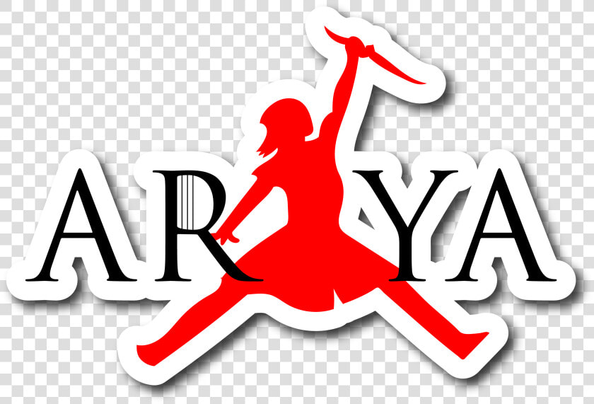 Arya Stark Jordan Logo Sticker   Arya Stark Jordan Logo  HD Png DownloadTransparent PNG