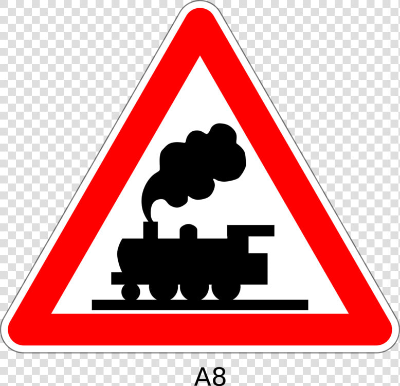 Railroad Crossing Ahead Sign Clipart  HD Png DownloadTransparent PNG