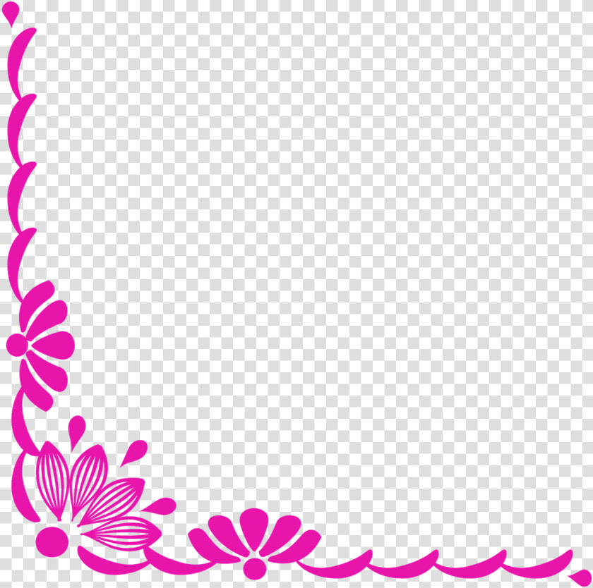 Flower Corner Border Png Green Floral Borderflower   Flower Corner Border Design  Transparent PngTransparent PNG