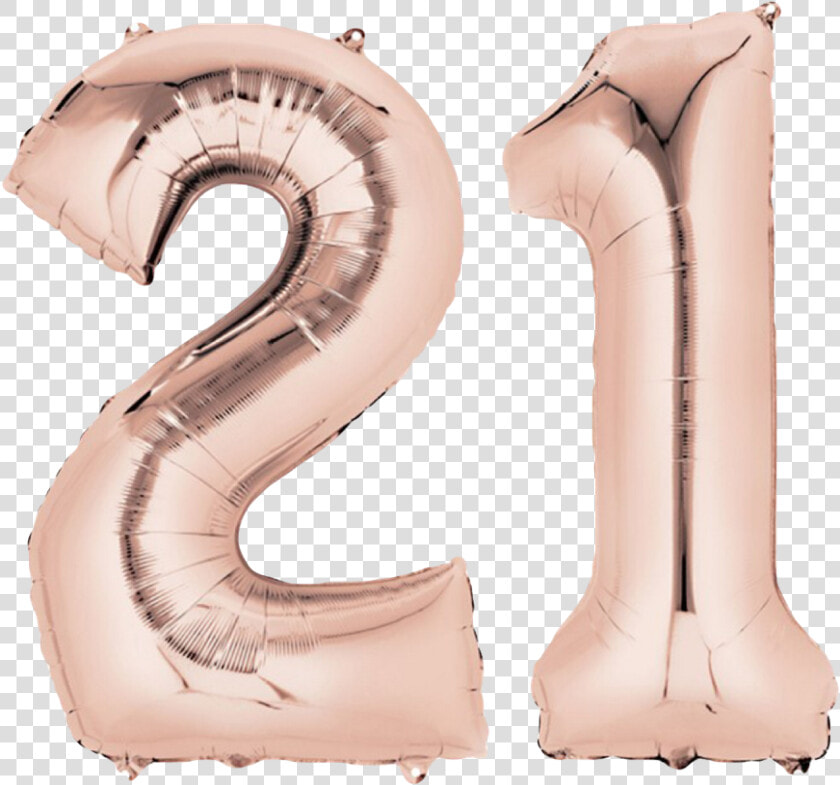 Transparent Globos Png   Number Balloons Rose Gold  Png DownloadTransparent PNG