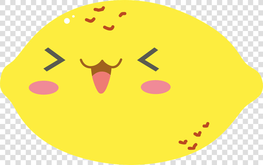 Lemon  Yellow  Fruit  Cute  Kawaii  Sweet  Happy   Gambar Animasi Buah Lemon  HD Png DownloadTransparent PNG