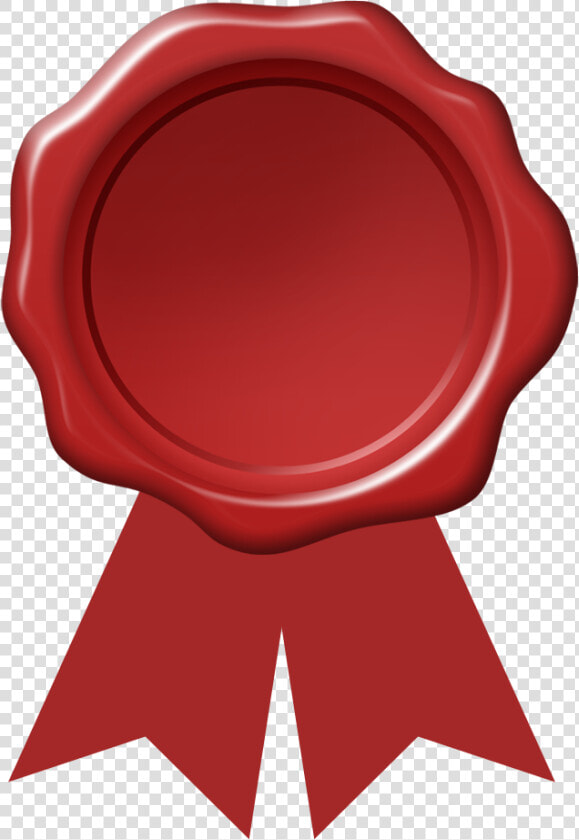 Red Wax Seal Ribbon  HD Png DownloadTransparent PNG