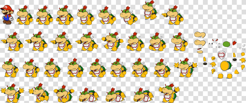 Transparent Bowser Png   Paper Mario Color Splash Bowser Jr  Png DownloadTransparent PNG