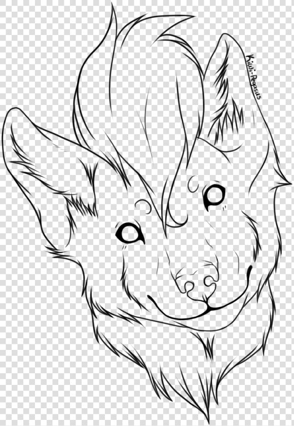 Shhh Lineart Free   Free Wolf Head Lineart  HD Png DownloadTransparent PNG