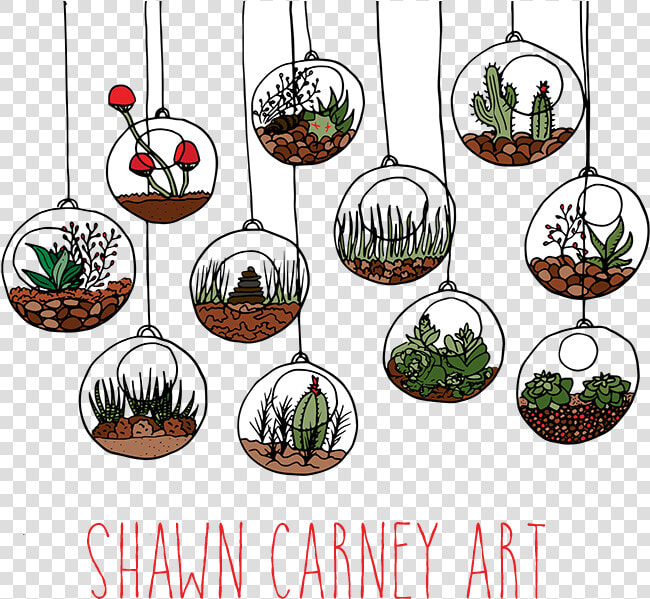 Shawn Carney Art   Terrarium Drawing Png  Transparent PngTransparent PNG