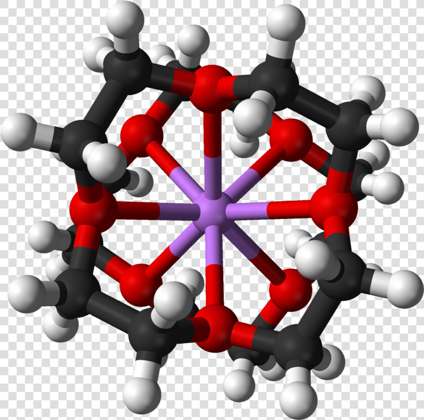 Bis Lithium Cation From Xtal 3d Balls A   Bis 12 Crown 4 Lithium  HD Png DownloadTransparent PNG