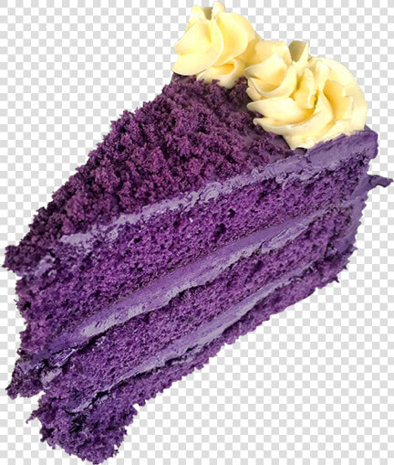 26 Ubecake Felicias   Slice Of Ube Cake  HD Png DownloadTransparent PNG