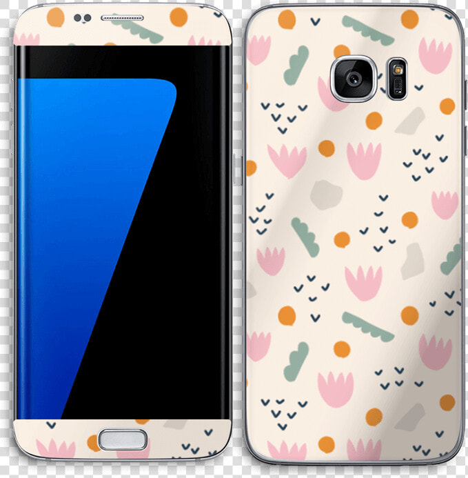 Paper Flower Skin Galaxy S7 Edge   Samsung S7 Edge Branco  HD Png DownloadTransparent PNG