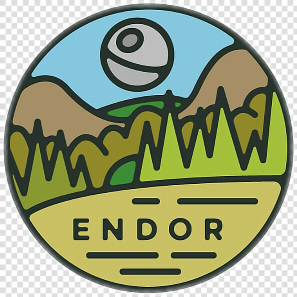  endor  forest  sticker  freetoedit   Planet Star Wars Stickers  HD Png DownloadTransparent PNG