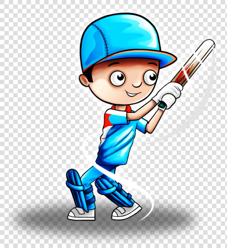 Cricket Clipart Cricket Player   Cartoon Cricket Player Clipart  HD Png DownloadTransparent PNG