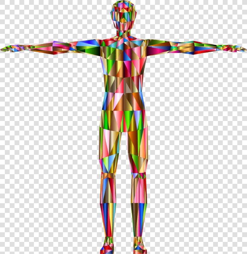 Prismatic Low Poly Human Male Variation 4 Clip Arts   Human Body Anatomy Clipart  HD Png DownloadTransparent PNG