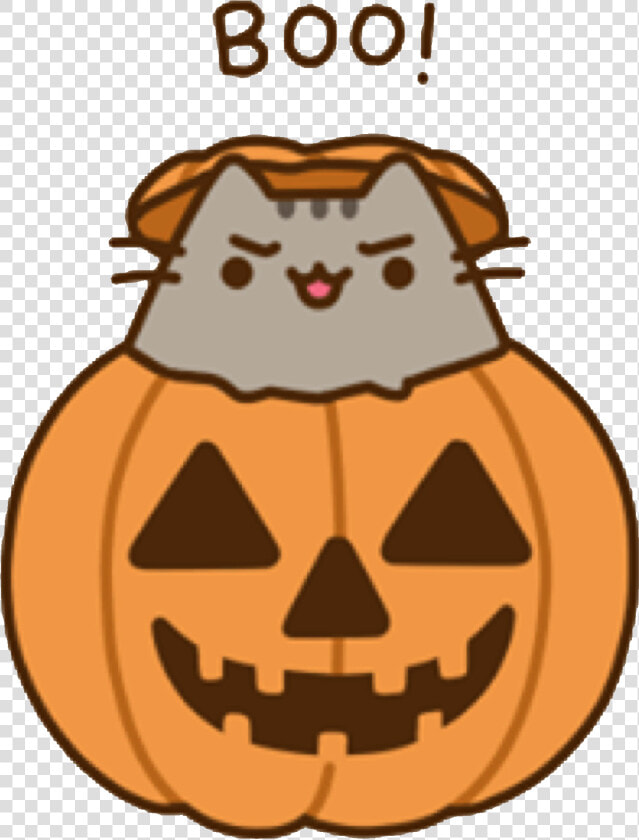 Gif Jack O Lantern Pusheen Pumpkin Cat   Pusheen Pumpkin  HD Png DownloadTransparent PNG