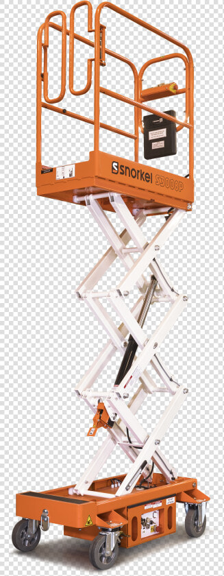 Snorkel Push Around Mini Scissor Lift S3008p Title   Mini Scissor Lift Snorke  HD Png DownloadTransparent PNG