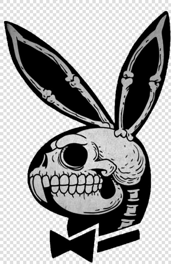  playboy  skeleton  playboyskeleton  playboybunny  bunny   Playboy Bunny Chicano Tattoo  HD Png DownloadTransparent PNG