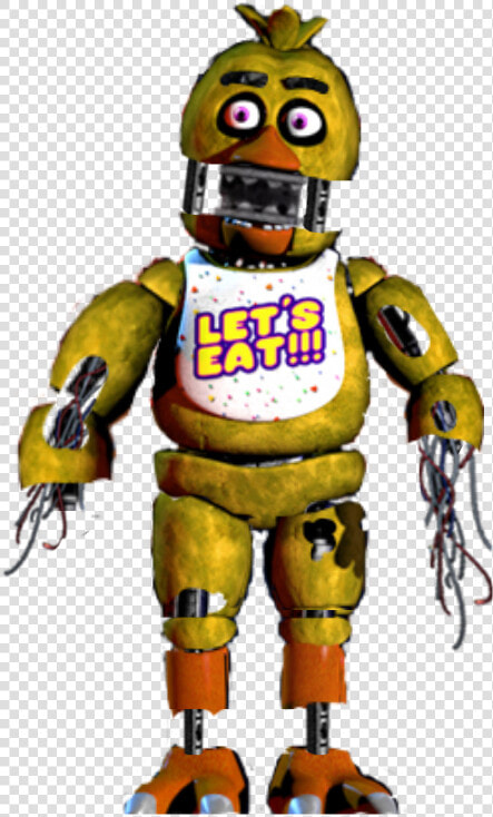  fnaf 1 Withered Chica Png   Transparent PngTransparent PNG