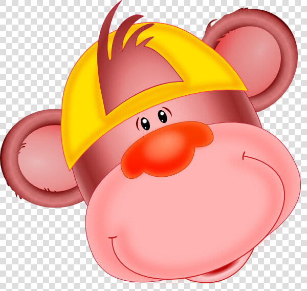 Transparent Cartoon Monkey Png   Cartoon Monkey With A Hat  Png DownloadTransparent PNG