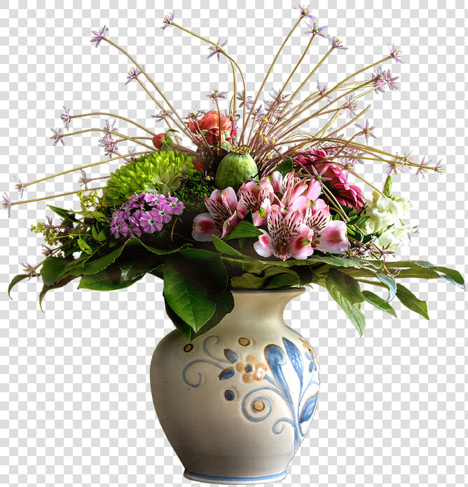 Transparent Flowers In Vase Png   Amaryllis Boeket  Png DownloadTransparent PNG