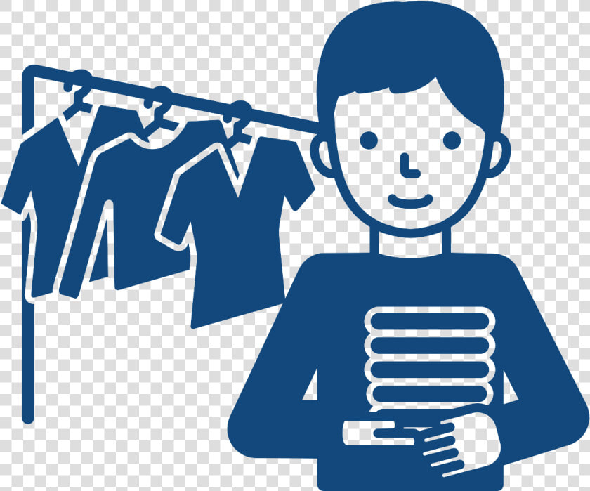 Simple Drawing Of A Man Standing In Front Of A Clothing   Clothing Racks Cartoon Transparent  HD Png DownloadTransparent PNG