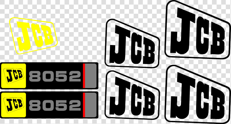 Jcb 8052 Decal Set  HD Png DownloadTransparent PNG