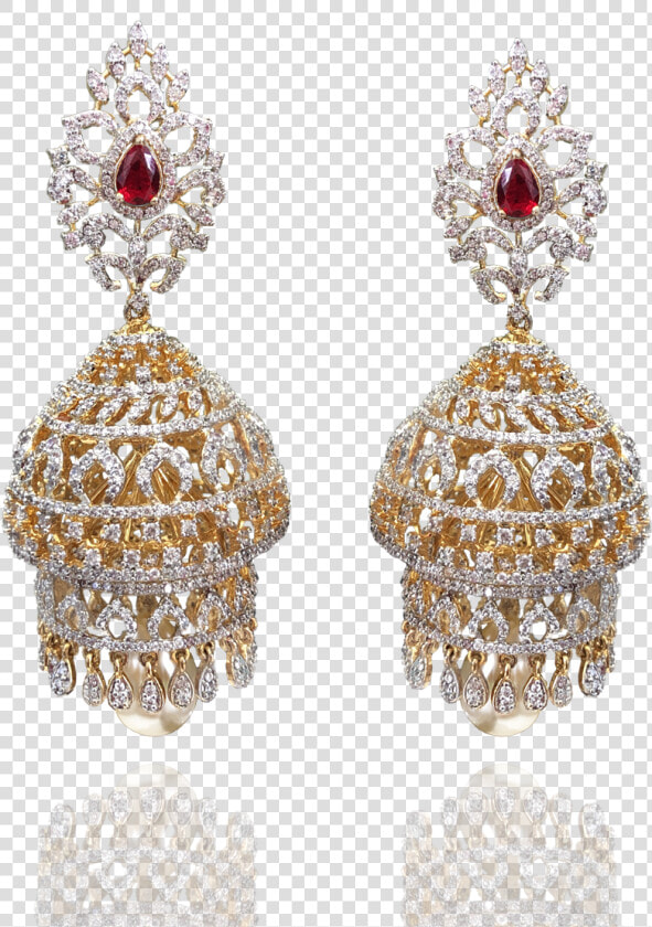 View Two Layer Jhumka Designs  amp  Many More Here At Sneha   Latest Jhumka Design 2018  HD Png DownloadTransparent PNG