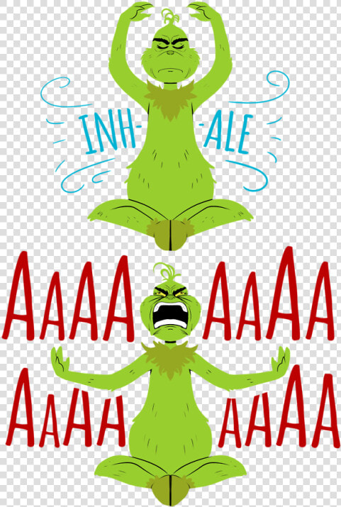 El Grinch Haciendo Yoga  HD Png DownloadTransparent PNG