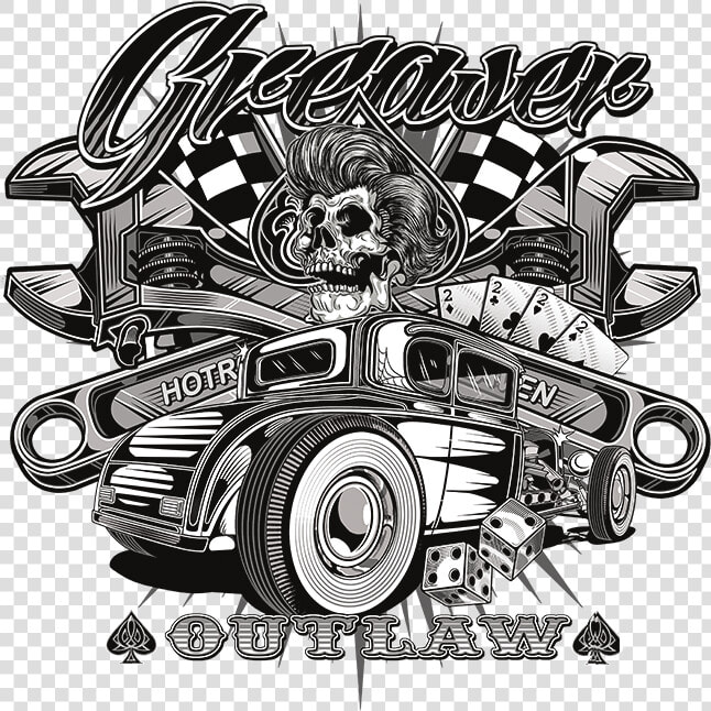 Greaser Outlaw Tin Sign  HD Png DownloadTransparent PNG