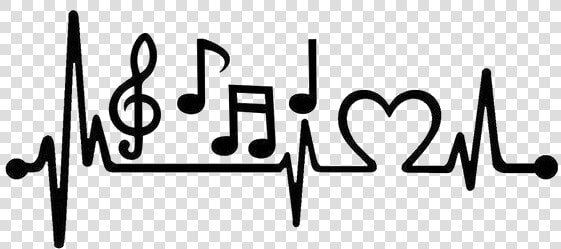 Music Note Heartbeat  HD Png DownloadTransparent PNG