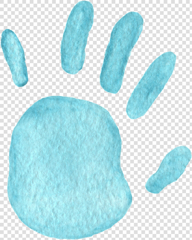 Mountain Blue Handprint Transparent Decorative   Paw  HD Png DownloadTransparent PNG